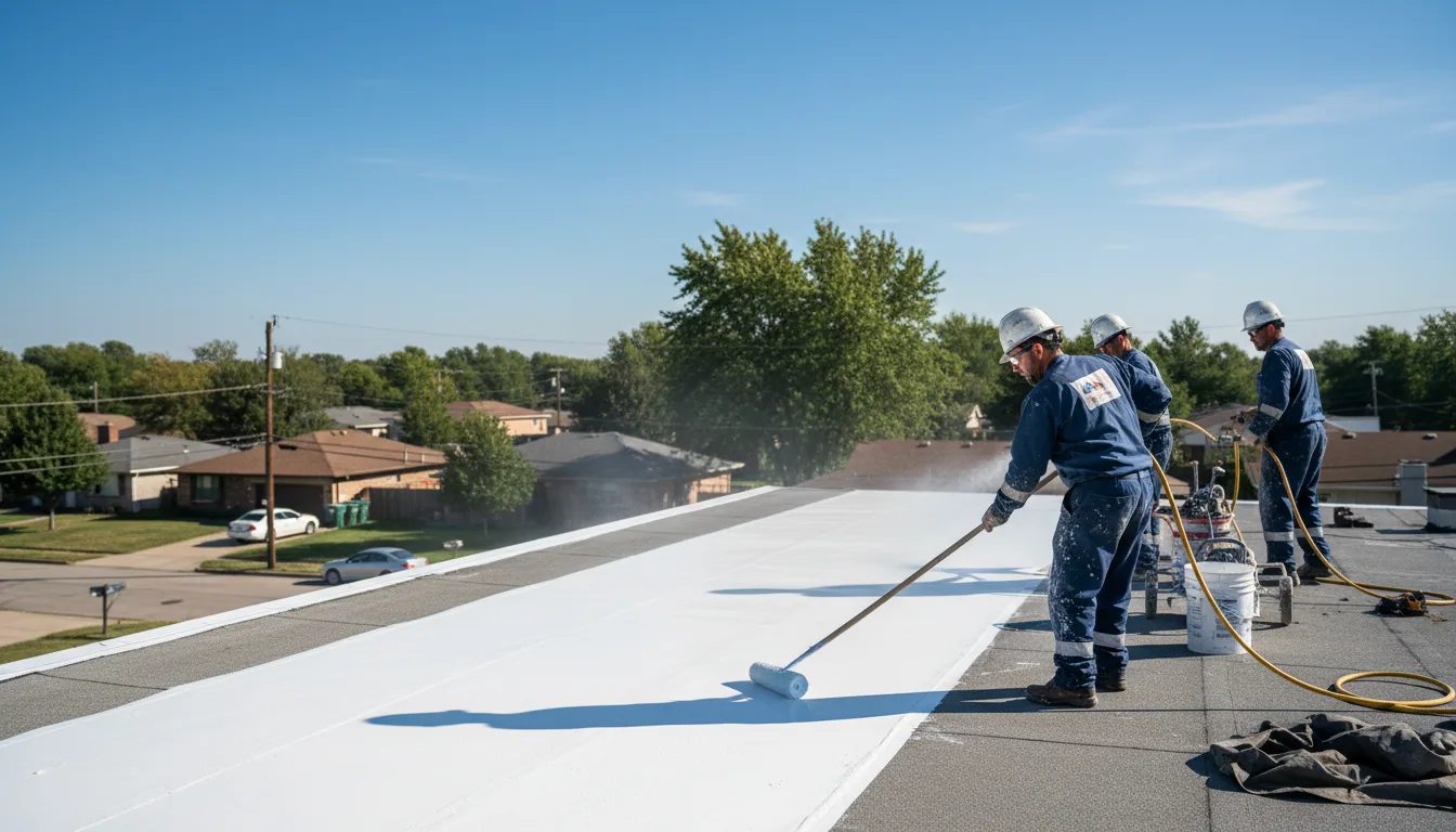 Commercial roof coating in Etoile, TX near me